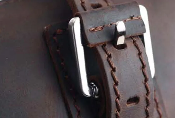 Genuine Leather Mens Cool Messenger Bag iPad Bag Chest Bag Bike Bag Cycling Briefcase Bag For Men