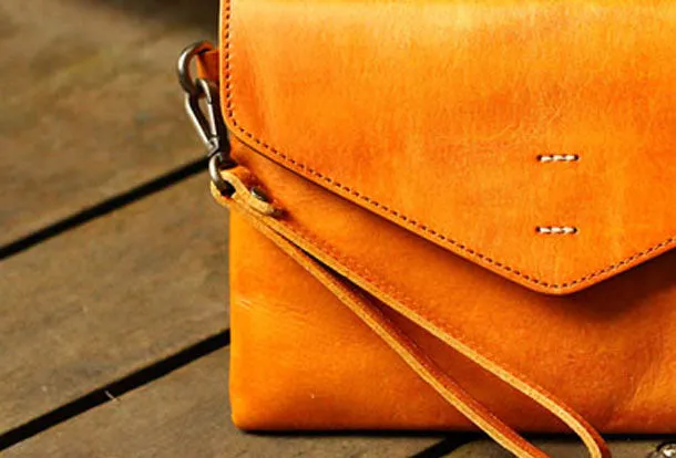 Genuine Leather Mens Cool Messenger Bag iPad Bag Chest Bag Bike Bag Cycling Evelope Cluth Bag For Men
