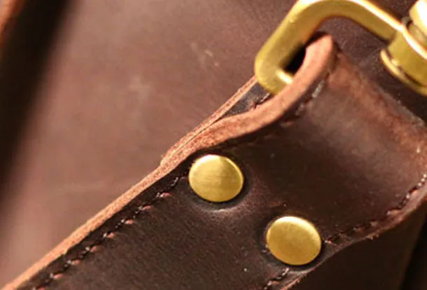 Genuine Leather Mens Cool Messenger Bag iPad Bag Chest Bag Bike Bag Cycling Evelope Cluth Bag For Men