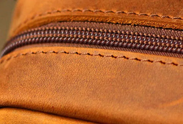 Genuine Leather Mens Cool Messenger Bag iPad Bag Chest Bag Bike Bag Cycling Evelope Cluth Bag For Men