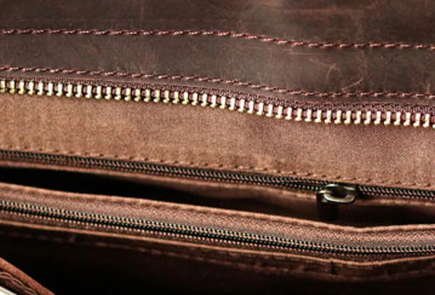 Genuine Leather Mens Cool Messenger Bag iPad Bag Chest Bag Bike Bag Cycling Evelope Cluth Bag For Men