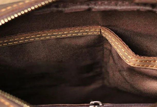 Genuine Leather Mens Cool Messenger Bag Sling Bag Chest Bag Bike Bag Cycling Bag for men