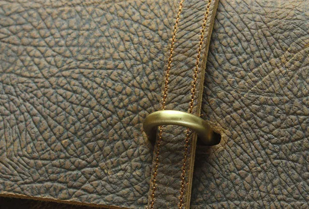 Genuine Leather Messenger Bag Briefcase Bag Cross Body Cool Chest Bag Travel Bag Hiking Bag For Men