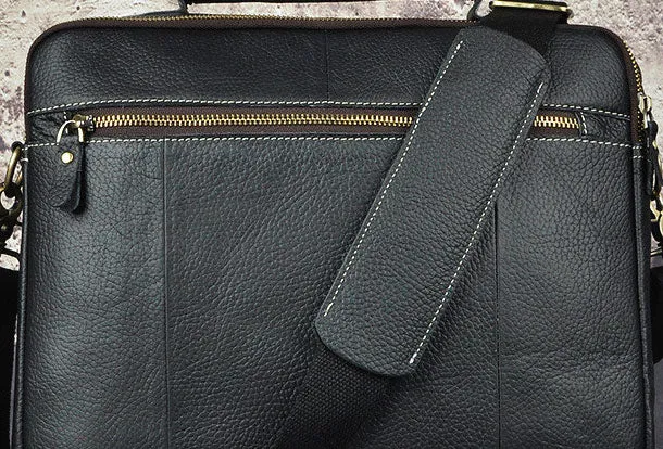 Genuine Leather Messenger Bag Briefcase Bag Cross Body Cool Chest Bag Travel Bag Hiking Bag For Men