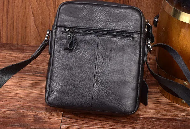Genuine Leather Messenger Bag Cool Chest Bag Crossbody Bag Travel Bag Hiking Bag for men
