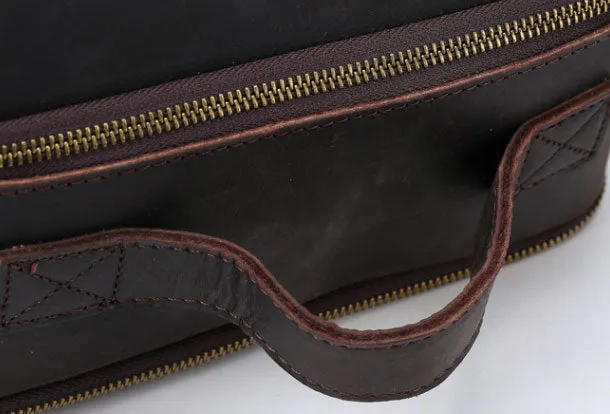Genuine Leather Messenger Bag Cool Chest Bag Crossbody Bag Travel Bag Hiking Bag for men