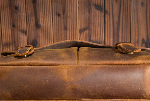 Genuine Leather Messenger Bag Cool Chest Bag Sling Bag Crossbody Bag Travel Bag Hiking Bag for men