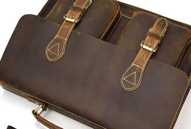 Genuine Leather Messenger Bag Cool Chest Bag Sling Bag Crossbody Bag Travel Bag Hiking Bag for men