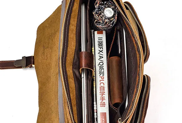 Genuine Leather Messenger Bag Cool Chest Bag Sling Bag Crossbody Bag Travel Bag Hiking Bag for men