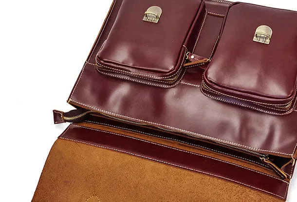 Genuine Leather Messenger Bag Cool Chest Bag Sling Bag Crossbody Bag Travel Bag Hiking Bag for men