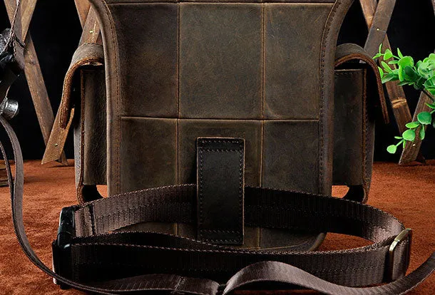 Genuine Leather Messenger Bag Cross Body Cool Chest Bag Sling Bag Travel Bag Hiking Bag For Men