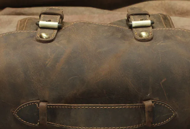 Genuine Leather Messenger Bag Cross Body Cool Chest Bag Sling Bag Travel Bag Hiking Bag For Men
