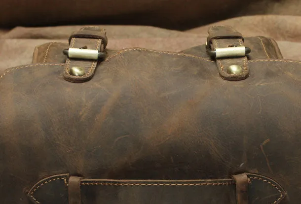 Genuine Leather Messenger Bag Cross Body Cool Chest Bag Sling Bag Travel Bag Hiking Bag For Men