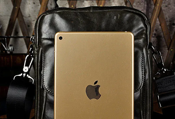 Genuine Leather Messenger Bag Cross Body Cool Chest Bag Sling Bag Travel Bag Hiking Bag For Men