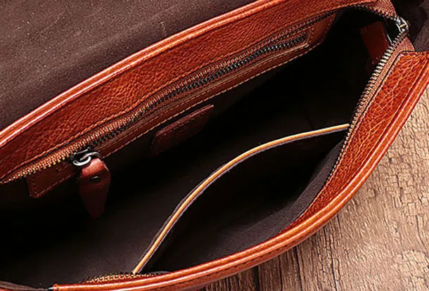 Genuine Leather Messenger Bag Mens Chest Bag Bike Bag Cycling Bag Cool iPad Bag for men
