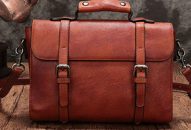 Genuine Leather Messenger Bag Mens Chest Bag Bike Bag Cycling Bag Cool iPad Bag for men