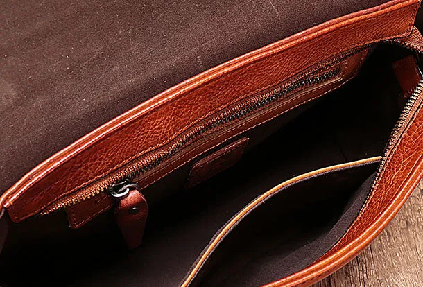Genuine Leather Messenger Bag Mens Chest Bag Bike Bag Cycling Bag Cool iPad Bag for men
