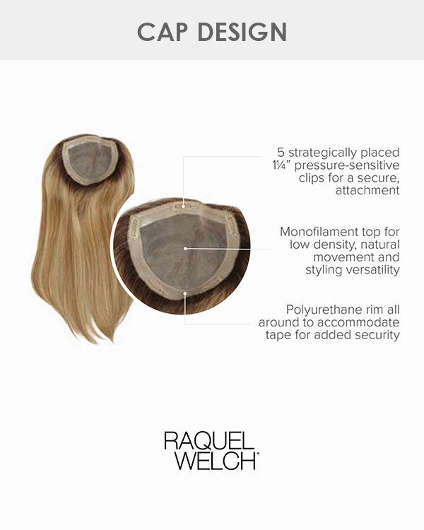 Gilded 18 inch | Monofilament Human Hair Wiglet by Raquel Welch