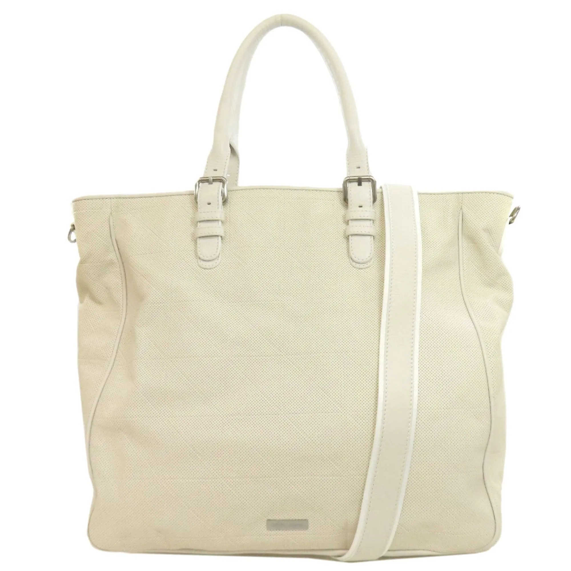 Giorgio Armani Leather Tote Bag (Pre-Owned)