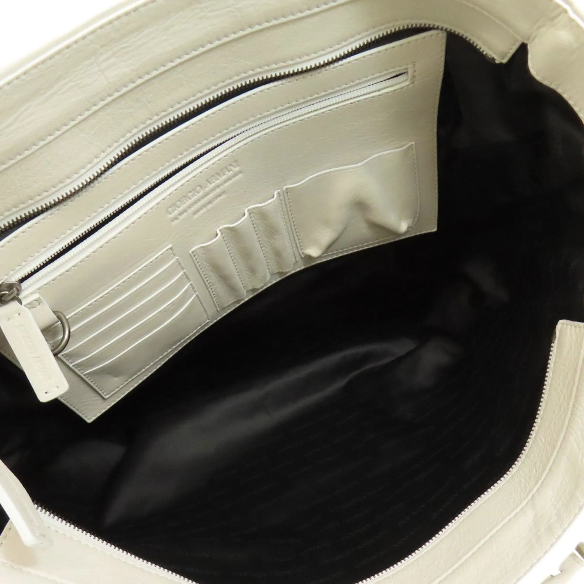 Giorgio Armani Leather Tote Bag (Pre-Owned)