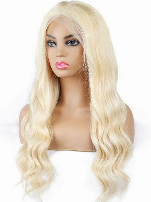 Glueless For Beginners Gorgeous Blonde  Human Hair 13x4 Transparent Lace Front Wig NCF95