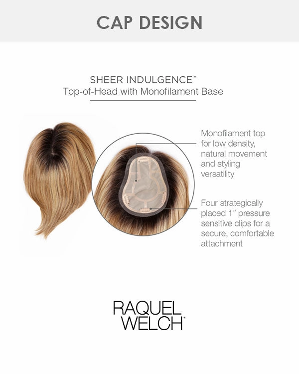 Go All Out 10 inch | Monofilament Synthetic Hair Topper by Raquel Welch
