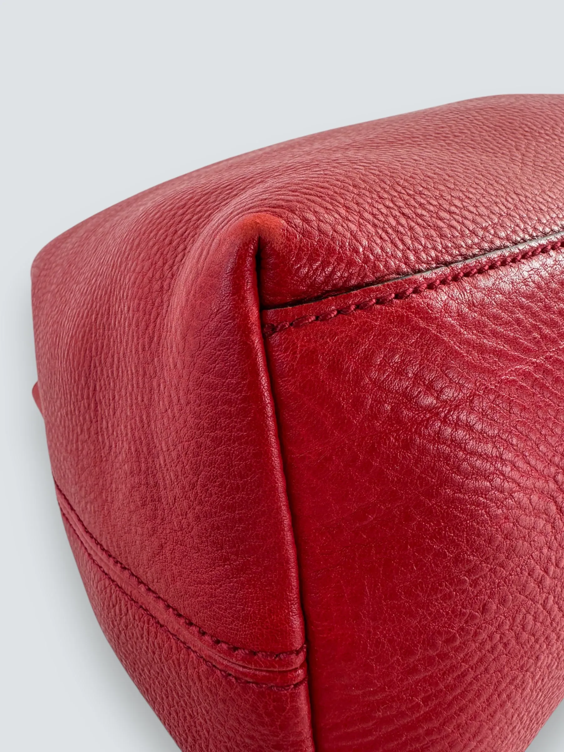 Gucci Red Leather SoHo Tote