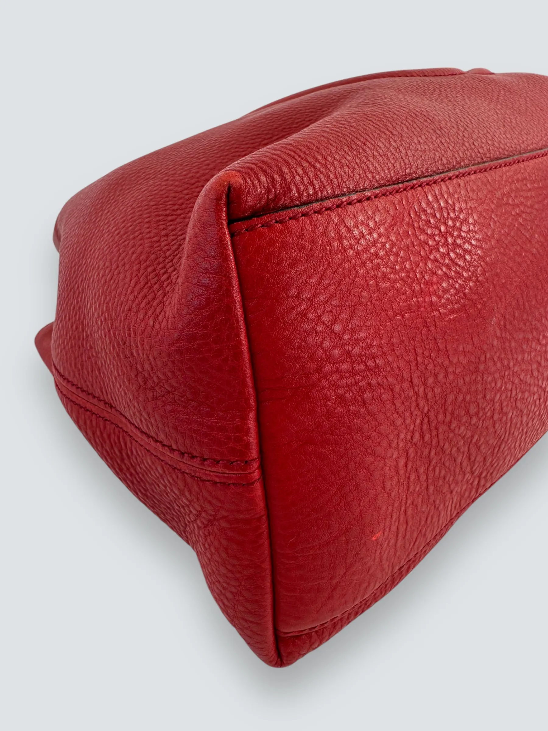 Gucci Red Leather SoHo Tote