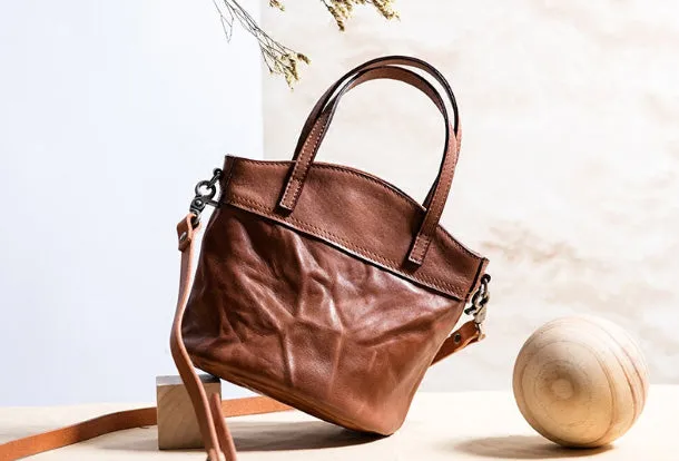 Handmade Genuine Leather Handbag Bag Crossbody Bag Shoulder Bag Purse For Women