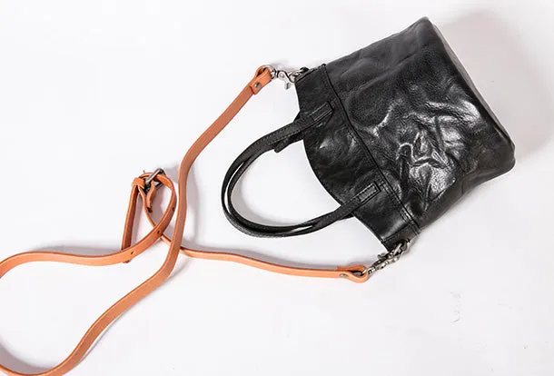 Handmade Genuine Leather Handbag Bag Crossbody Bag Shoulder Bag Purse For Women
