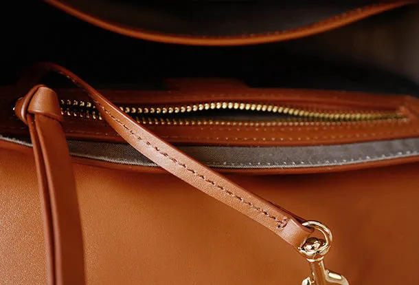 Handmade Genuine Leather Saddle Bag Purse Crossbody Bag Shoulder Bag Purse For Women