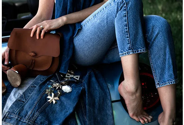 Handmade Genuine Leather Saddle Bag Purse Crossbody Bag Shoulder Bag Purse For Women