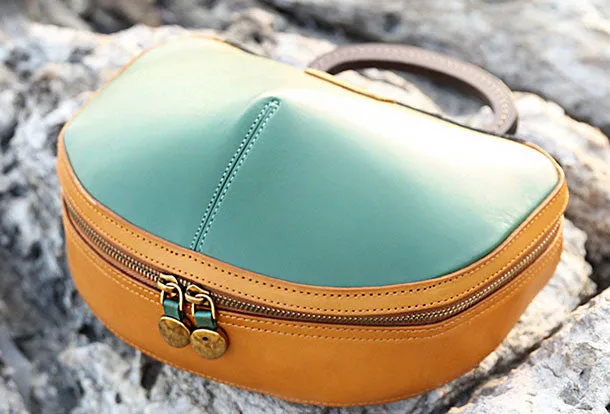 Handmade handbag Saddle purse leather crossbody bag purse shoulder bag for women