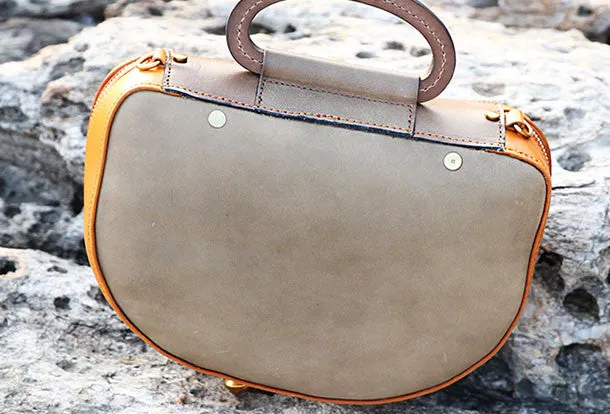 Handmade handbag Saddle purse leather crossbody bag purse shoulder bag for women