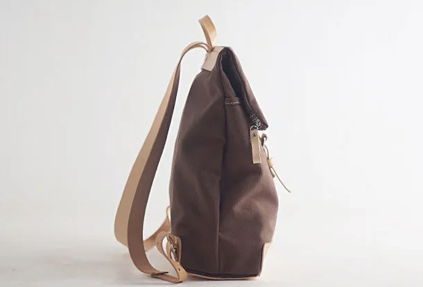 Handmade Leather backpack bag shoulder bag for women leather