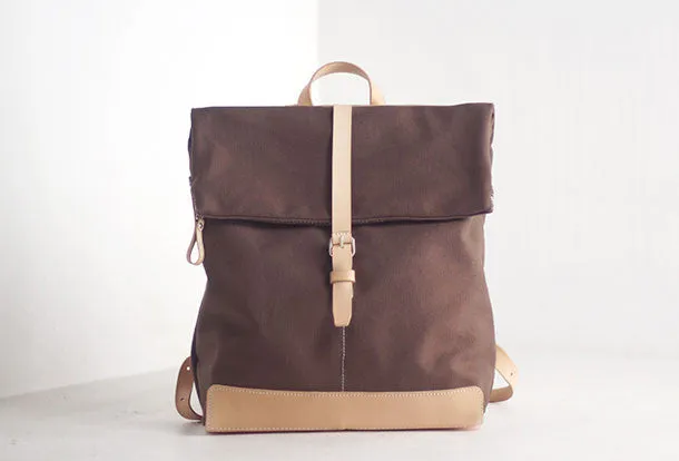 Handmade Leather backpack bag shoulder bag for women leather
