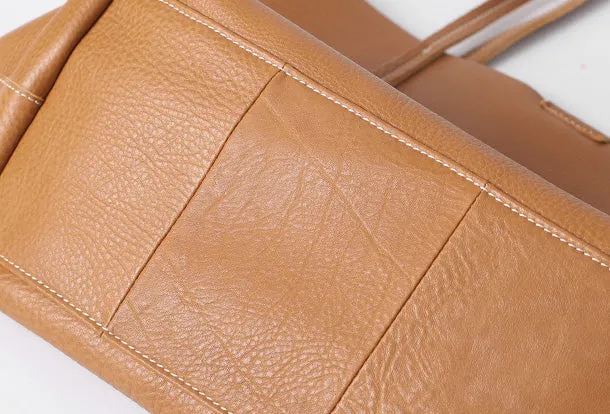 Handmade Leather Handbag Tote Bag Shopper Bag Shoulder Bag Purse For Women