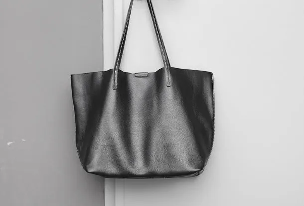 Handmade Leather Handbag Tote Bag Shopper Bag Shoulder Bag Purse For Women
