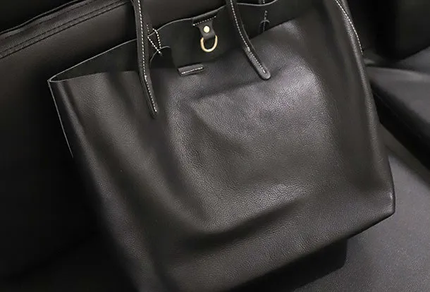 Handmade Leather Handbag Tote Bag Shopper Bag Shoulder Bag Purse For Women