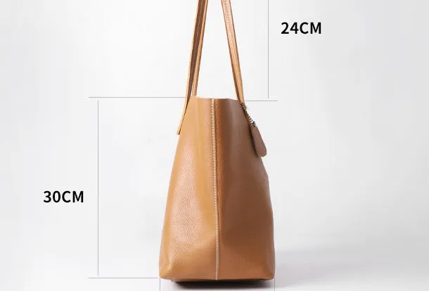 Handmade Leather Handbag Tote Bag Shopper Bag Shoulder Bag Purse For Women