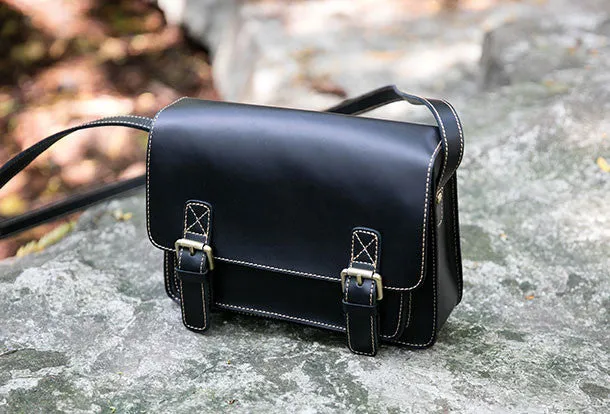 Handmade satchel purse leather crossbody bag purse shoulder bag for women