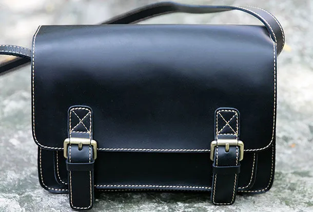Handmade satchel purse leather crossbody bag purse shoulder bag for women