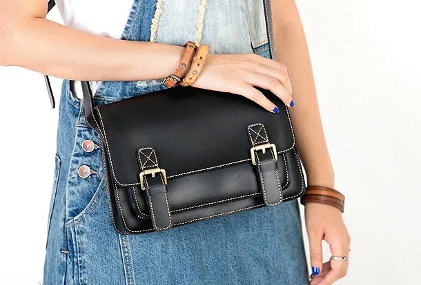 Handmade satchel purse leather crossbody bag purse shoulder bag for women