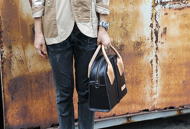 Handmade unique handbag purse leather purse shoulder bag for women