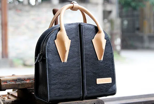 Handmade unique handbag purse leather purse shoulder bag for women