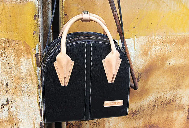 Handmade unique handbag purse leather purse shoulder bag for women
