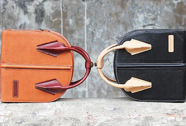 Handmade unique handbag purse leather purse shoulder bag for women