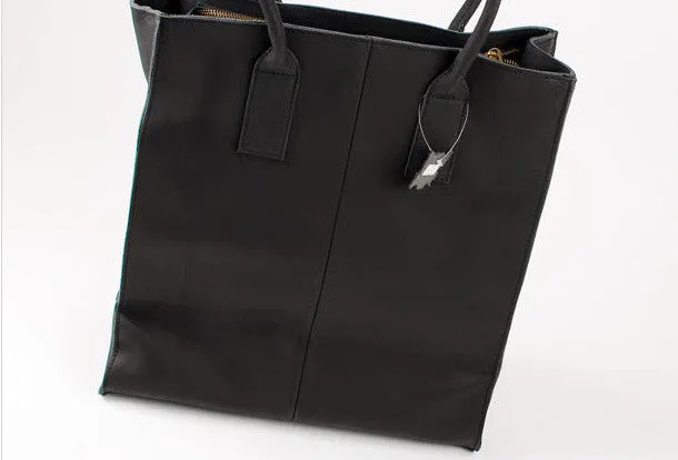 Handmade vintage rustic leather small tote bag shoulder bag handbag for women lady