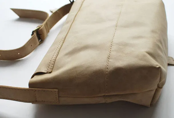 Handmade vintage rustic retro leather crossbody messenger Shoulder Bag for women