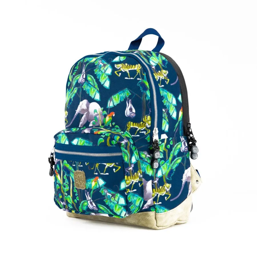 Happy Jungle Backpack M Navy